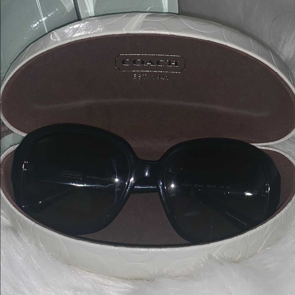 Black sunglasses from coach